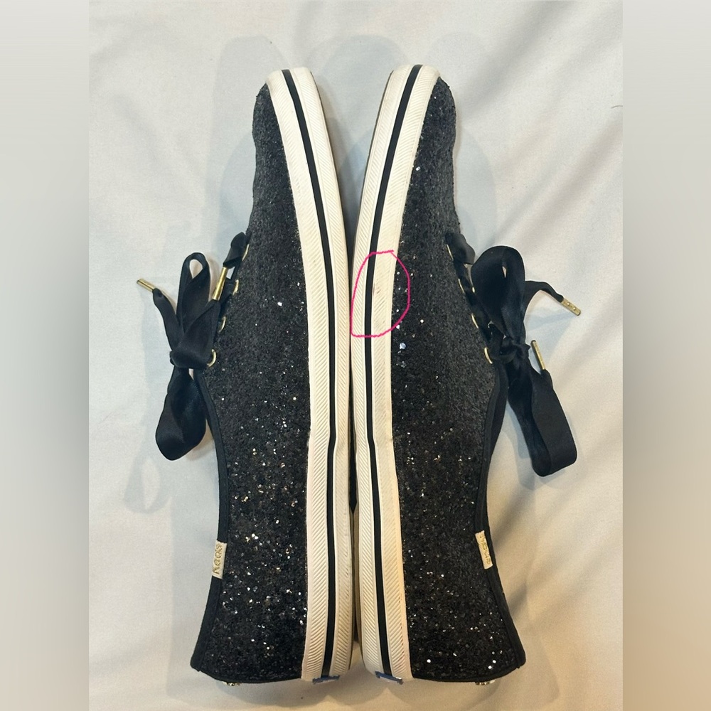 Keds x Kate Spade New York Women’s Glitter Sneakers in Black - Picture 9 of 11